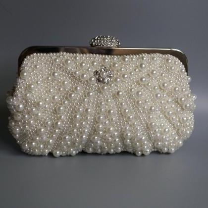 High-grade Pearl Bag Handbag, Bride..