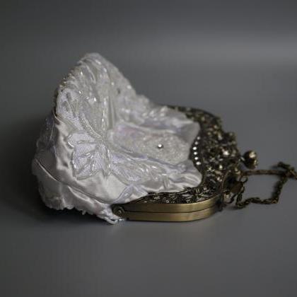 High-grade Sequins Handmade Handbag, Bride..