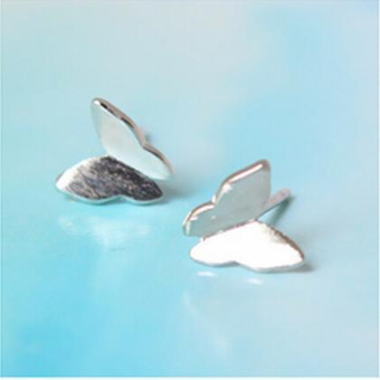 Sterling Silver Anti Allergy Butterfuly Earring