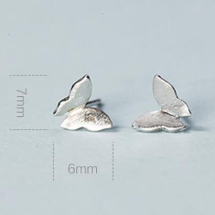 Sterling Silver Anti Allergy Butterfuly Earring