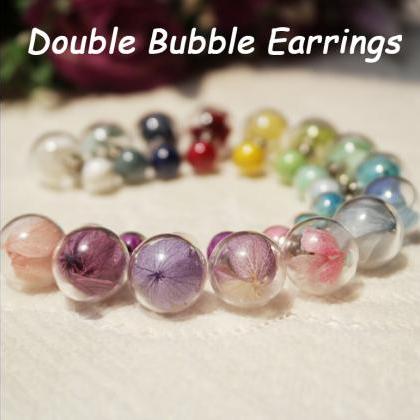 Earrings--double Bubble Earrings