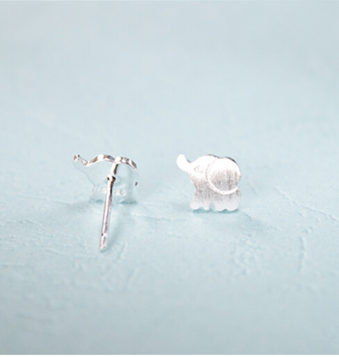 Sterling Silver Anti Allergy Small Elephant Earring