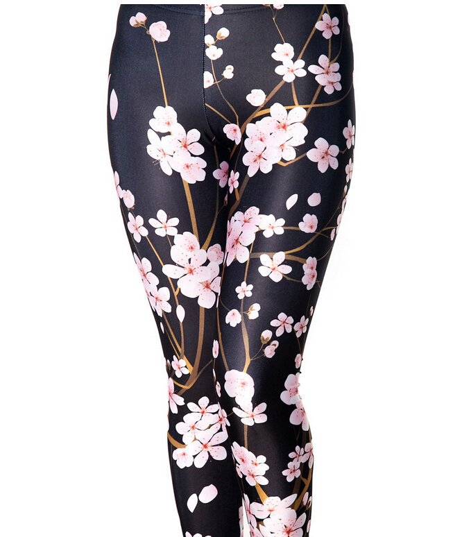Sexy Tight Slim-fitting Ankle Length Trousers Solid Color Breathable Lace Rose Leggings